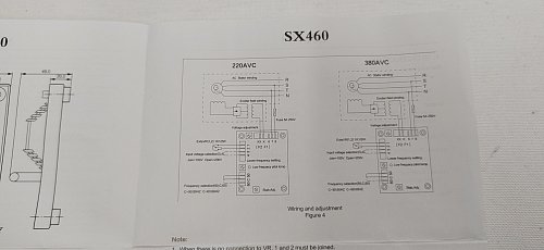 SX 460  регулятор напряжения